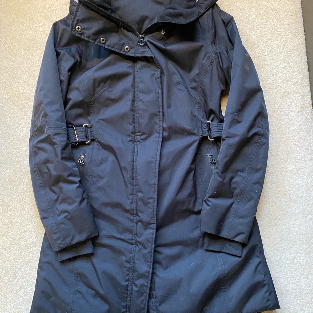 Lululemon Apres Piste parka long winter jacket coat black